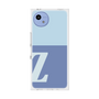 プレミアムスクエアケース［ オリジナル - initial two tone - Z blue ］
