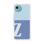 プレミアムスクエアケース［ オリジナル - initial two tone - Z blue ］