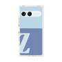 プレミアムスクエアケース［ オリジナル - initial two tone - Z blue ］
