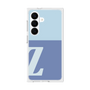 プレミアムスクエアケース［ オリジナル - initial two tone - Z blue ］