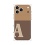 プレミアムスクエアケース［ オリジナル - initial two tone - A brown ］