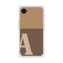 プレミアムスクエアケース［ オリジナル - initial two tone - A brown ］