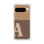 プレミアムスクエアケース［ オリジナル - initial two tone - A brown ］