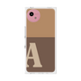 プレミアムスクエアケース［ オリジナル - initial two tone - A brown ］