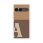 プレミアムスクエアケース［ オリジナル - initial two tone - A brown ］