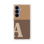 プレミアムスクエアケース［ オリジナル - initial two tone - A brown ］