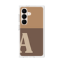 プレミアムスクエアケース［ オリジナル - initial two tone - A brown ］
