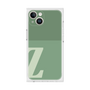 プレミアムスクエアケース［ オリジナル - initial two tone - Z green ］