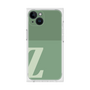 プレミアムスクエアケース［ オリジナル - initial two tone - Z green ］