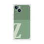 プレミアムスクエアケース［ オリジナル - initial two tone - Z green ］