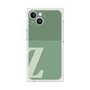 プレミアムスクエアケース［ オリジナル - initial two tone - Z green ］