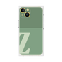 プレミアムスクエアケース［ オリジナル - initial two tone - Z green ］