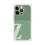 プレミアムスクエアケース［ オリジナル - initial two tone - Z green ］