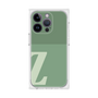 プレミアムスクエアケース［ オリジナル - initial two tone - Z green ］