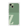 プレミアムスクエアケース［ オリジナル - initial two tone - Z green ］