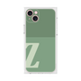 プレミアムスクエアケース［ オリジナル - initial two tone - Z green ］