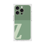 プレミアムスクエアケース［ オリジナル - initial two tone - Z green ］