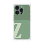 プレミアムスクエアケース［ オリジナル - initial two tone - Z green ］