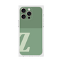 プレミアムスクエアケース［ オリジナル - initial two tone - Z green ］