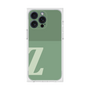 プレミアムスクエアケース［ オリジナル - initial two tone - Z green ］