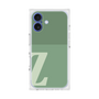 プレミアムスクエアケース［ オリジナル - initial two tone - Z green ］