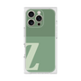 プレミアムスクエアケース［ オリジナル - initial two tone - Z green ］