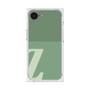 プレミアムスクエアケース［ オリジナル - initial two tone - Z green ］