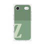 プレミアムスクエアケース［ オリジナル - initial two tone - Z green ］