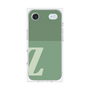 プレミアムスクエアケース［ オリジナル - initial two tone - Z green ］