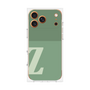 プレミアムスクエアケース［ オリジナル - initial two tone - Z green ］