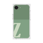 プレミアムスクエアケース［ オリジナル - initial two tone - Z green ］