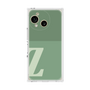 プレミアムスクエアケース［ オリジナル - initial two tone - Z green ］