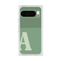 プレミアムスクエアケース［ オリジナル - initial two tone - A green ］