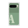 プレミアムスクエアケース［ オリジナル - initial two tone - A green ］