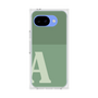 プレミアムスクエアケース［ オリジナル - initial two tone - A green ］