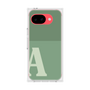 プレミアムスクエアケース［ オリジナル - initial two tone - A green ］