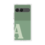 プレミアムスクエアケース［ オリジナル - initial two tone - A green ］