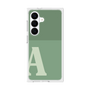 プレミアムスクエアケース［ オリジナル - initial two tone - A green ］