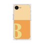 プレミアムスクエアケース［ オリジナル - initial two tone - B orange ］