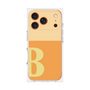 プレミアムスクエアケース［ オリジナル - initial two tone - B orange ］