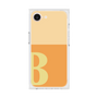 プレミアムスクエアケース［ オリジナル - initial two tone - B orange ］