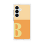 プレミアムスクエアケース［ オリジナル - initial two tone - B orange ］