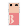 プレミアムスクエアケース［ オリジナル - initial two tone - B pink ］