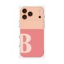 プレミアムスクエアケース［ オリジナル - initial two tone - B pink ］
