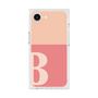 プレミアムスクエアケース［ オリジナル - initial two tone - B pink ］