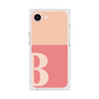 プレミアムスクエアケース［ オリジナル - initial two tone - B pink ］