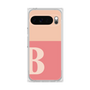 プレミアムスクエアケース［ オリジナル - initial two tone - B pink ］