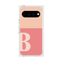 プレミアムスクエアケース［ オリジナル - initial two tone - B pink ］