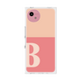 プレミアムスクエアケース［ オリジナル - initial two tone - B pink ］