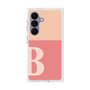 プレミアムスクエアケース［ オリジナル - initial two tone - B pink ］